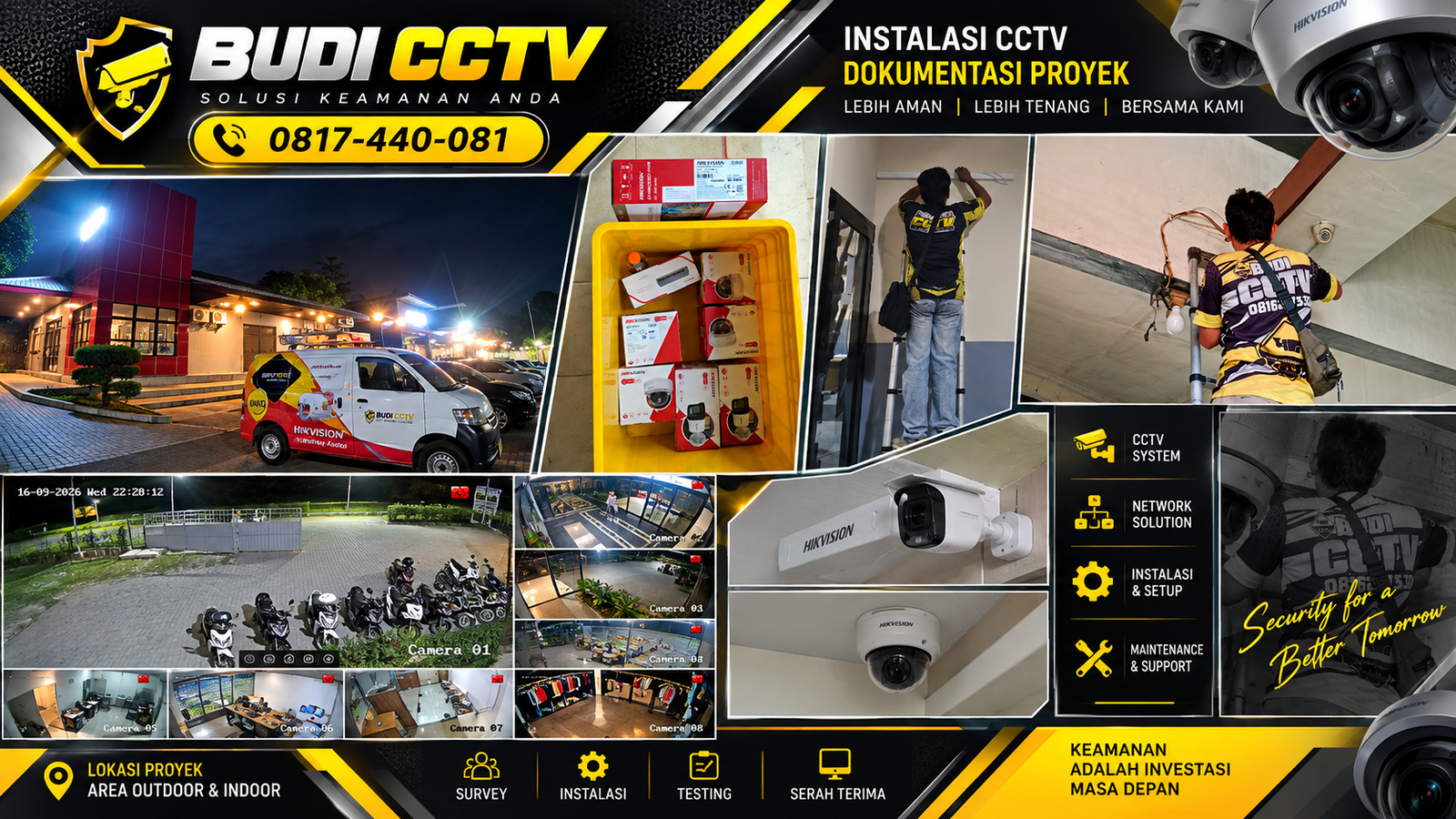Instalasi CCTV Hikvision Kafe Brebes, Solusi Keamanan yang Sesuai dengan Anggaran