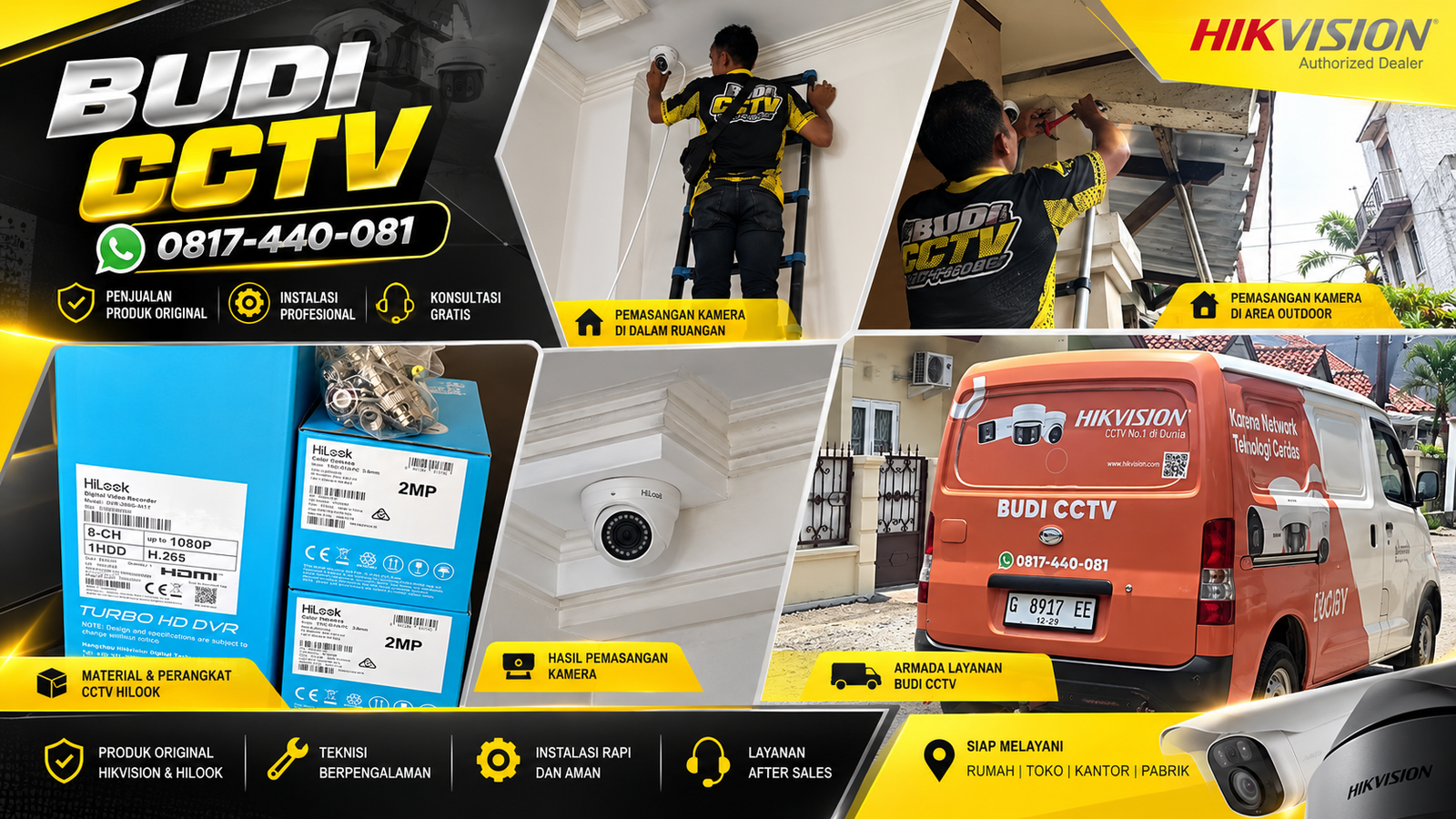 Instalasi CCTV Hilook pada Rumah Tinggal di Brebes, Pencegahan Risiko Kehilangan