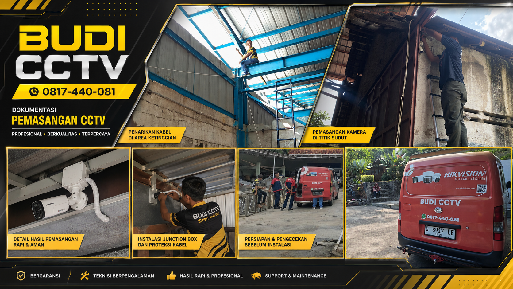 Instalasi CCTV Pabrik Tegal, Penyimpanan Rekaman Optimal