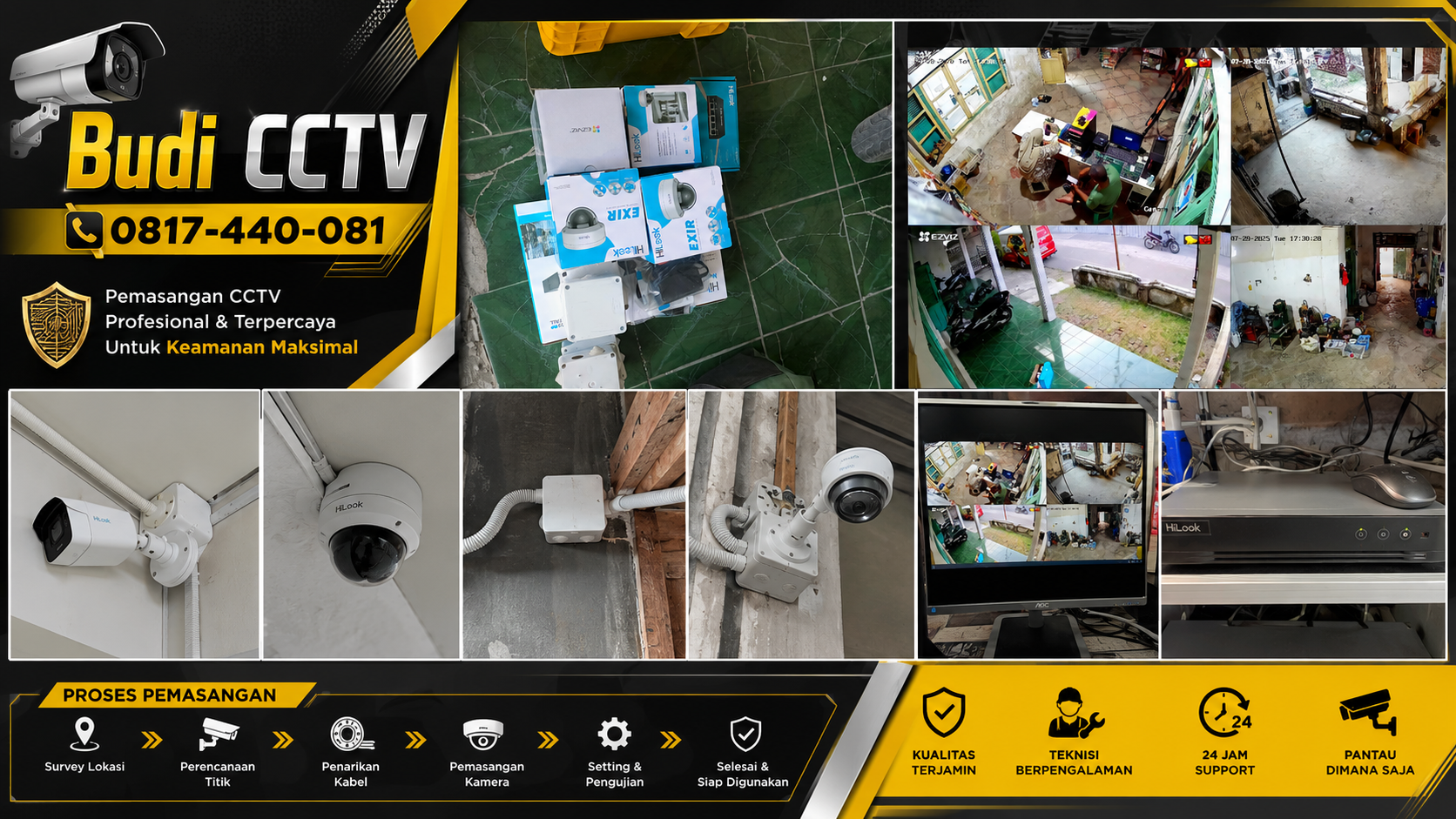 Instalasi CCTV HiLook Tegal untuk Aktivitas Sehari-hari